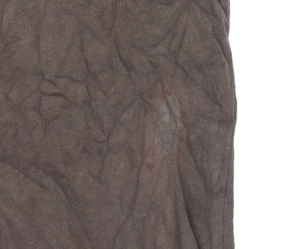 Timberland Men Brown XL 1/4 Zip Cotton Sweatshirt Regular Fit
