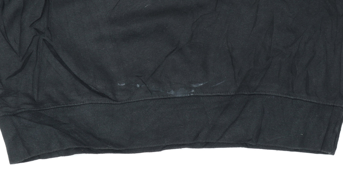 Adidas Men's Black Small 1/2 Zip Sweatshirt Sports Pullover