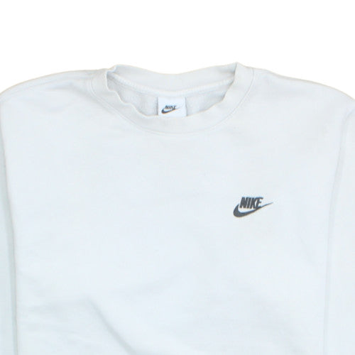 Nike Men's White Crew Neck Pullover Sweatshirt S