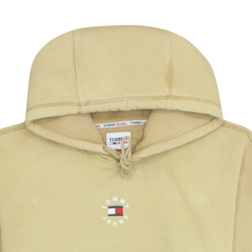 Tommy Jeans Men's Beige Pullover Hoodie Size M Cotton Casual