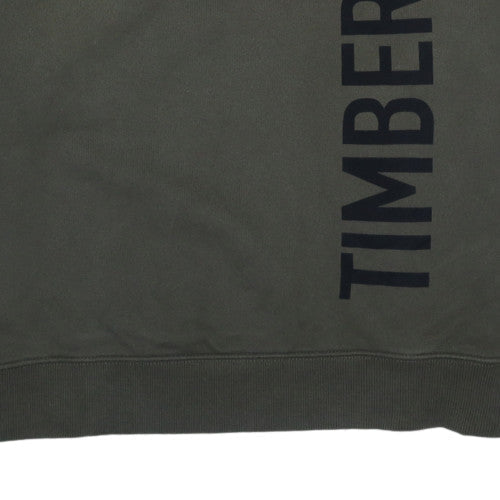 Timberland Men Green XL Pullover Crew Neck Sweatshirt