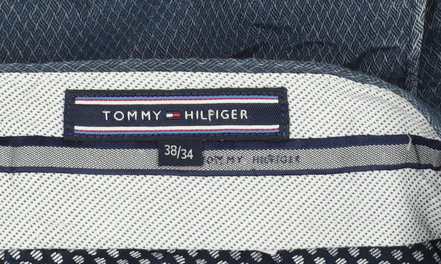 Tommy Hilfiger Men's Blue Chino Trousers 38x34 Regular Fit