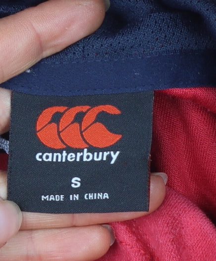 Canterbury Men's Red Hooded Pullover Sweatshirt Size S