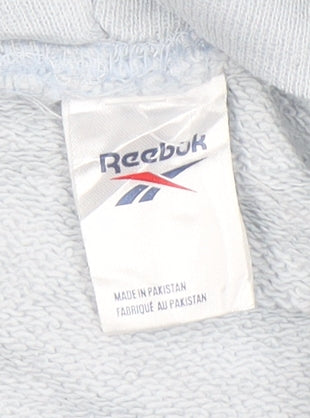 Reebok Men's Blue Pullover Hoodie XS Classic Logo Cotton Sweatshirt