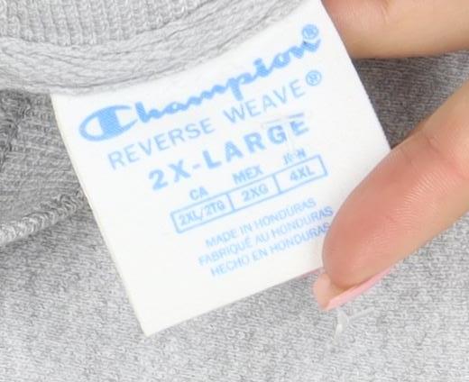 Champion Men's Grey 2XL Pullover Reverse Weave Sweatshirt