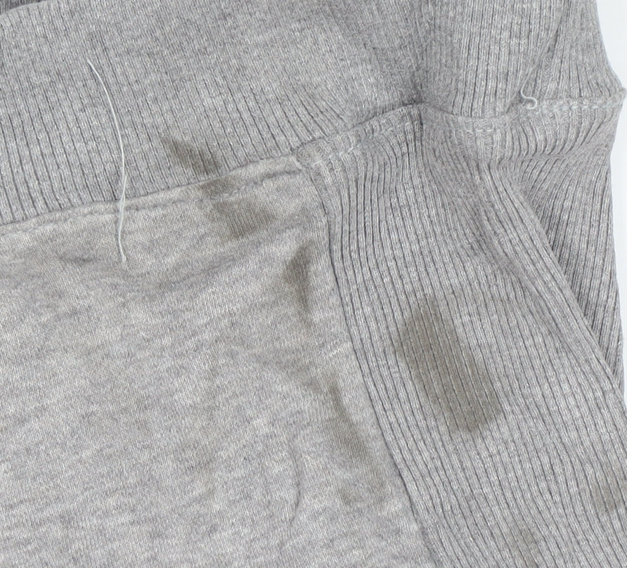 Adidas Mens Grey Crew Neck Logo Sweatshirt Size M Regular Fit