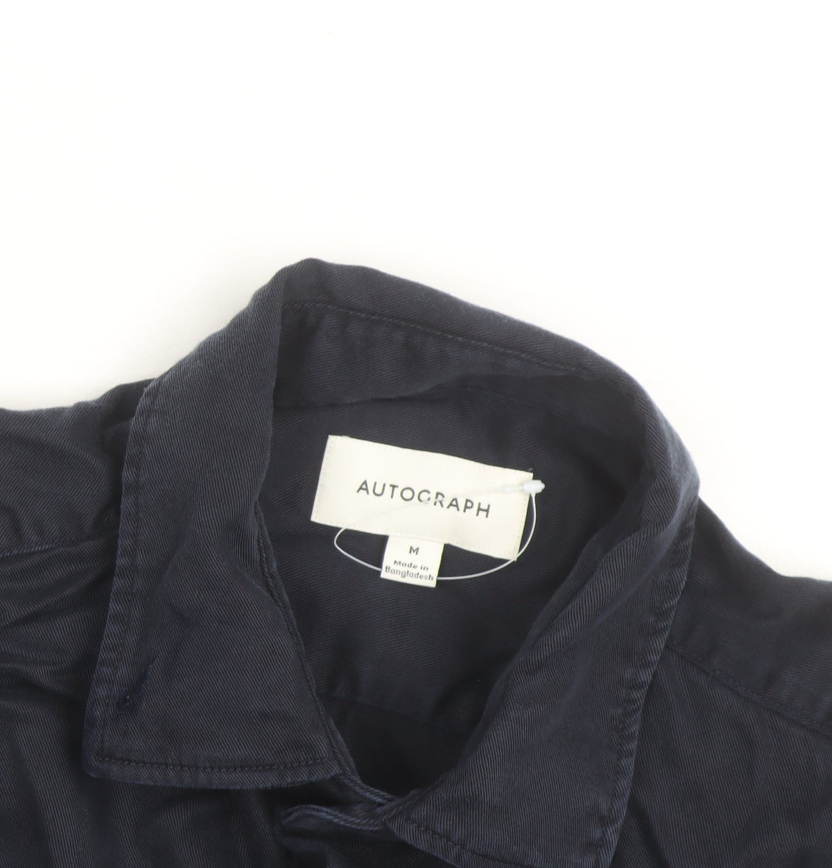 Marks & Spencer Autograph Men's Blue Lyocell Long Sleeve Shirt M