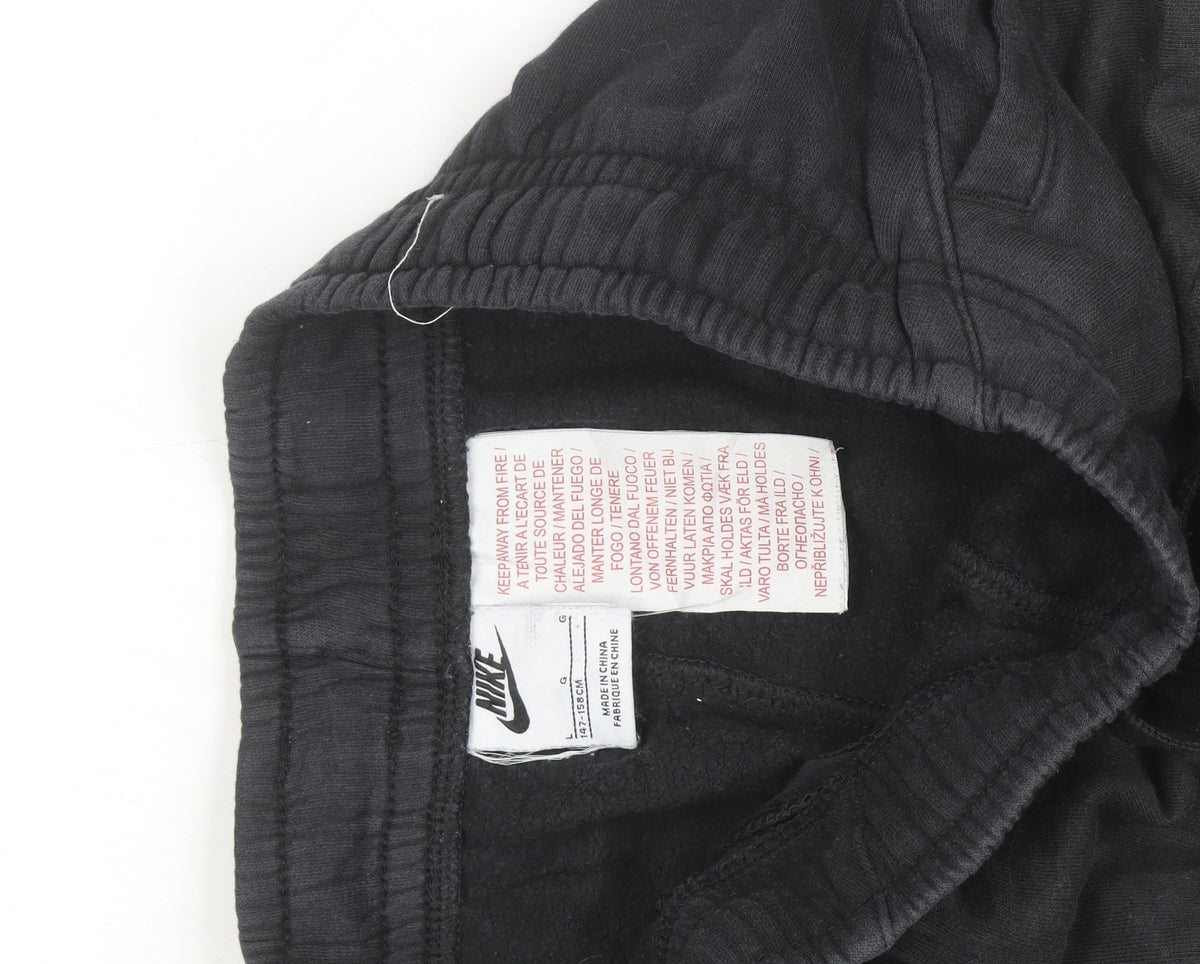 Nike Men's Black Jogger Fleece Sweatpants L Regular Fit