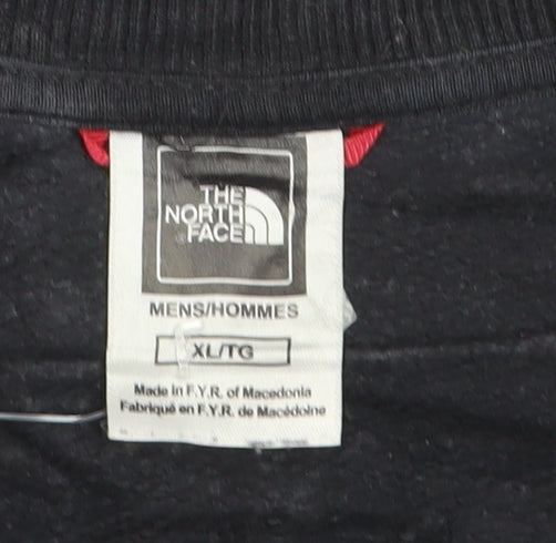 The North Face Men's Black XL Crew Neck Cotton Sweatshirt
