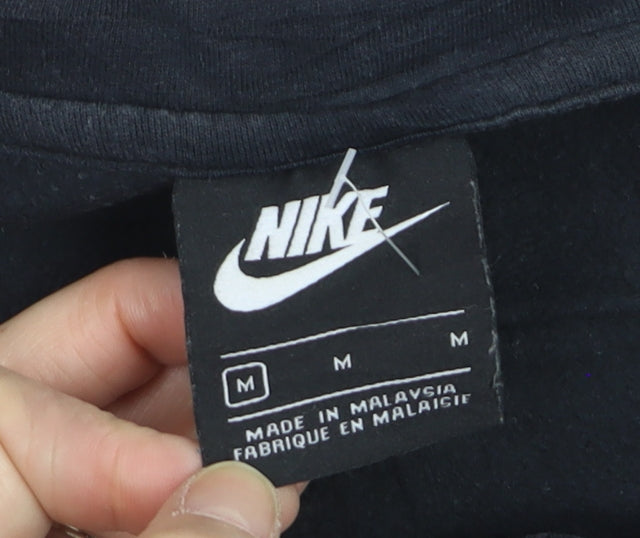 Nike Men’s Black Full Zip Hoodie Size M Regular Fleece Sportswear