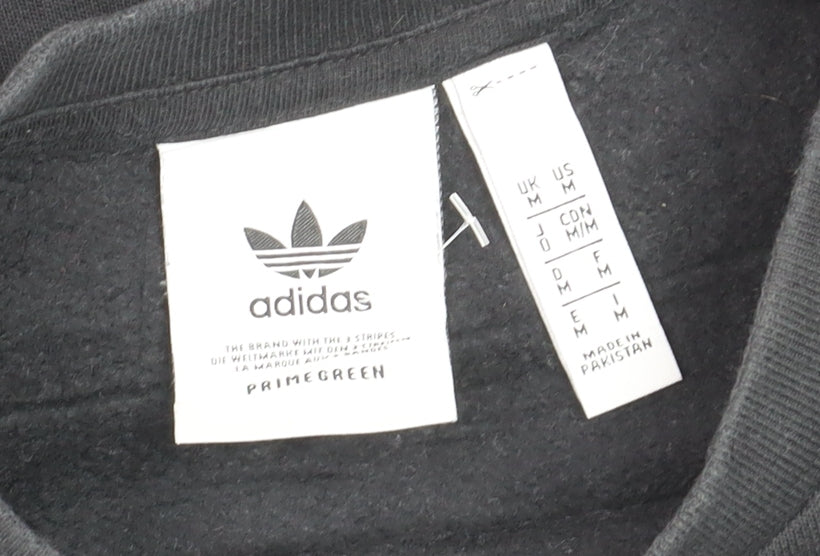 Adidas Men's Black Crew Neck Pullover Sweatshirt Size M