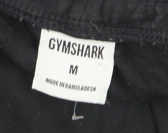 Gymshark Men's Black Jogger Trousers M Regular Fit Elastic Waist Activewear