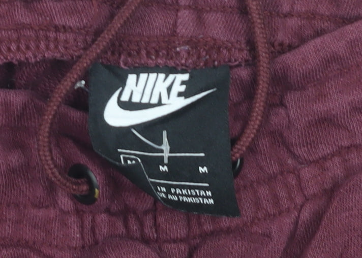 Nike Men's Red Jogger Sweatpants Size M French Terry Activewear