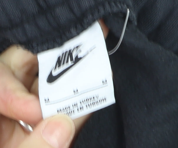 Nike Men's Black Fleece Jogger Trousers Size M Regular Fit