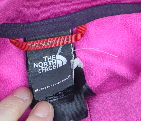 The North Face Women's Pink Full Zip Fleece Jacket XL