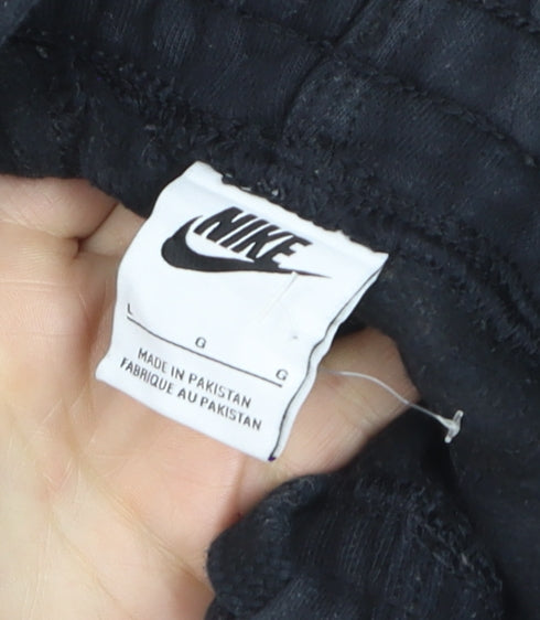 Nike Men's Black Jogger Trousers L Fleece Regular Fit Activewear