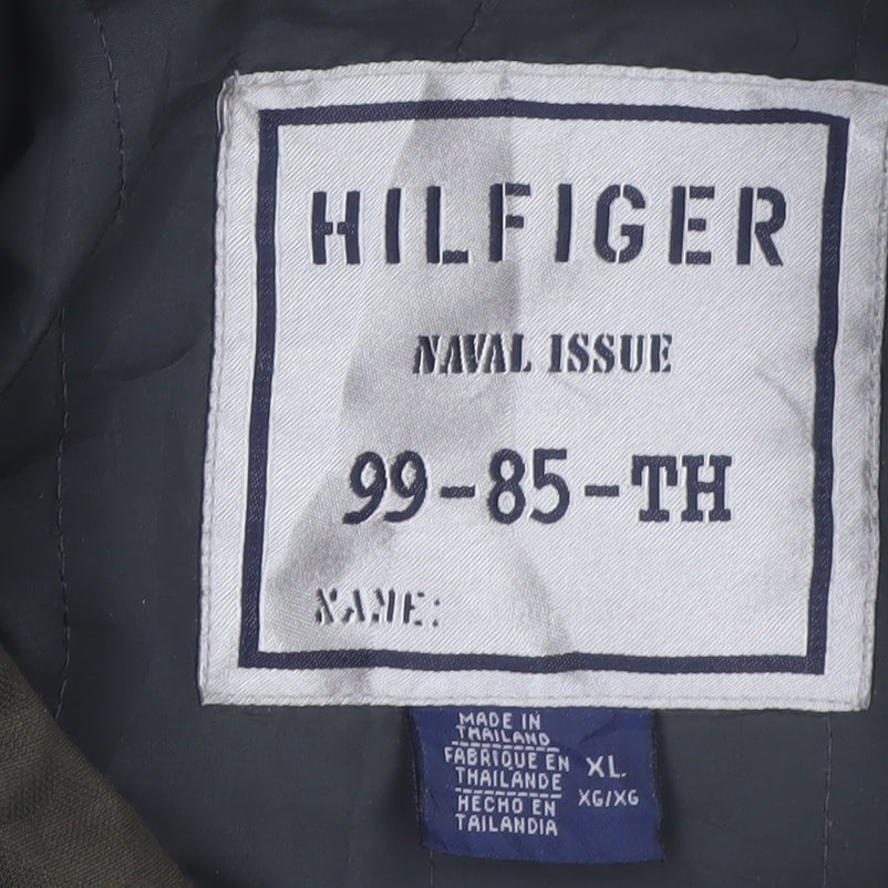 Tommy Hilfiger Men's Green Bomber Jacket XL Military Style