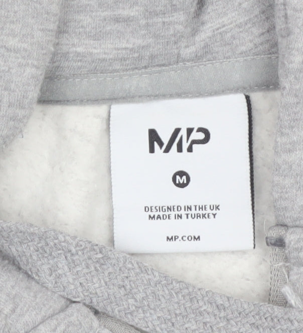 Myprotein Men's Grey Full Zip Fleece Hoodie Size M Regular Fit