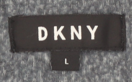 DKNY Men Grey L Robe Soft Lounge Nightwear Polyester Blend