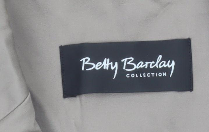 Betty Barclay Women’s Beige Blazer Size 12 Classic Single-Breasted Jacket