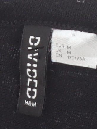 H&M Divided Women's Black V-Neck Button Cardigan Size M
