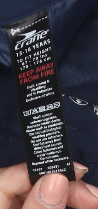 Crane Boys Blue 15-16 Years Waterproof Insulated Snow Pants