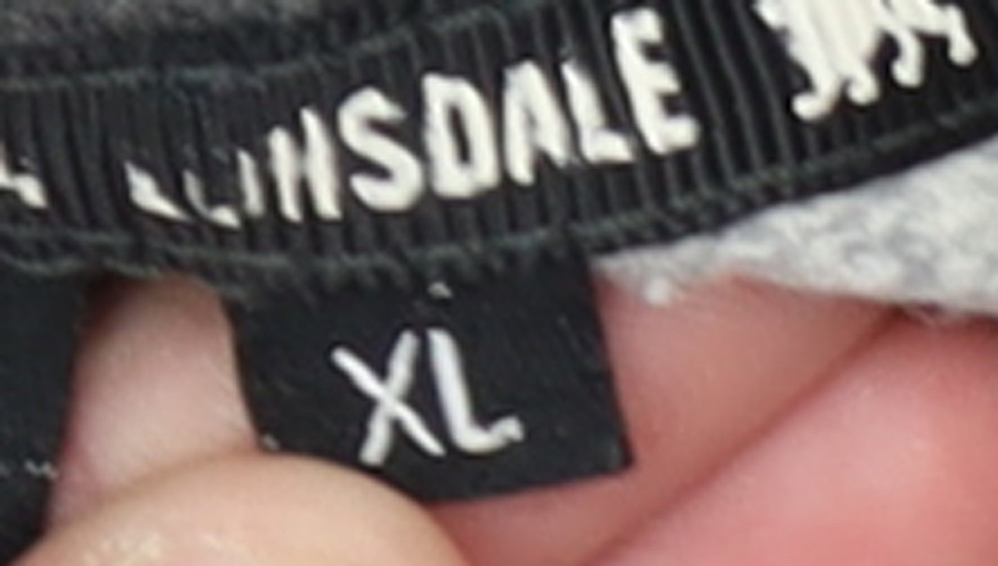 Lonsdale Men's Grey XL Pullover Hoodie with Logo Print