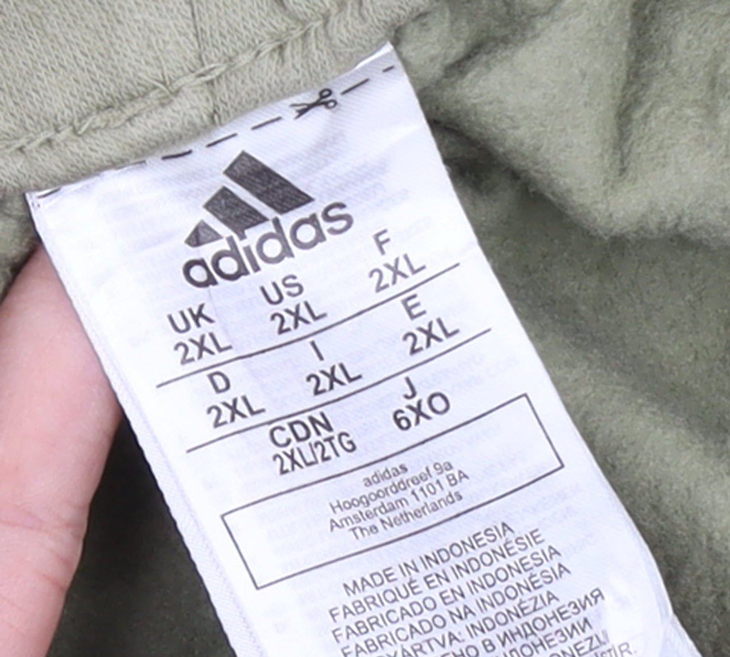 Adidas Men’s Green 2XL Jogger Trousers with White Stripes