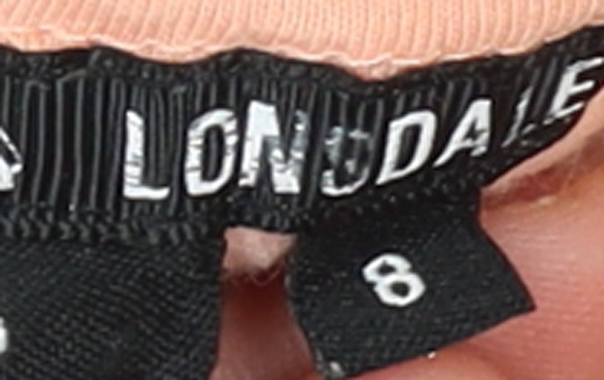 Lonsdale London Women's Peach Pullover Hoodie Size 8