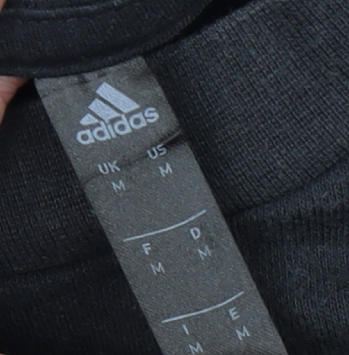 Adidas Men Black Crew Neck Pullover Sweatshirt M Sports Logo