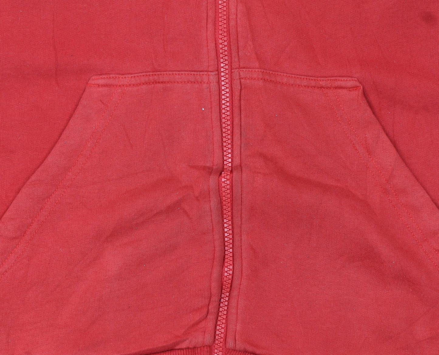 Adidas Mens Red Full Zip Hoodie Medium Sports Style