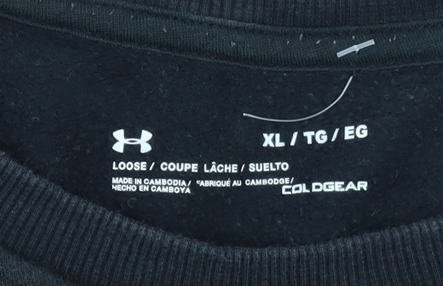 Under Armour Men Black XL Pullover Fleece Sweatshirt ColdGear