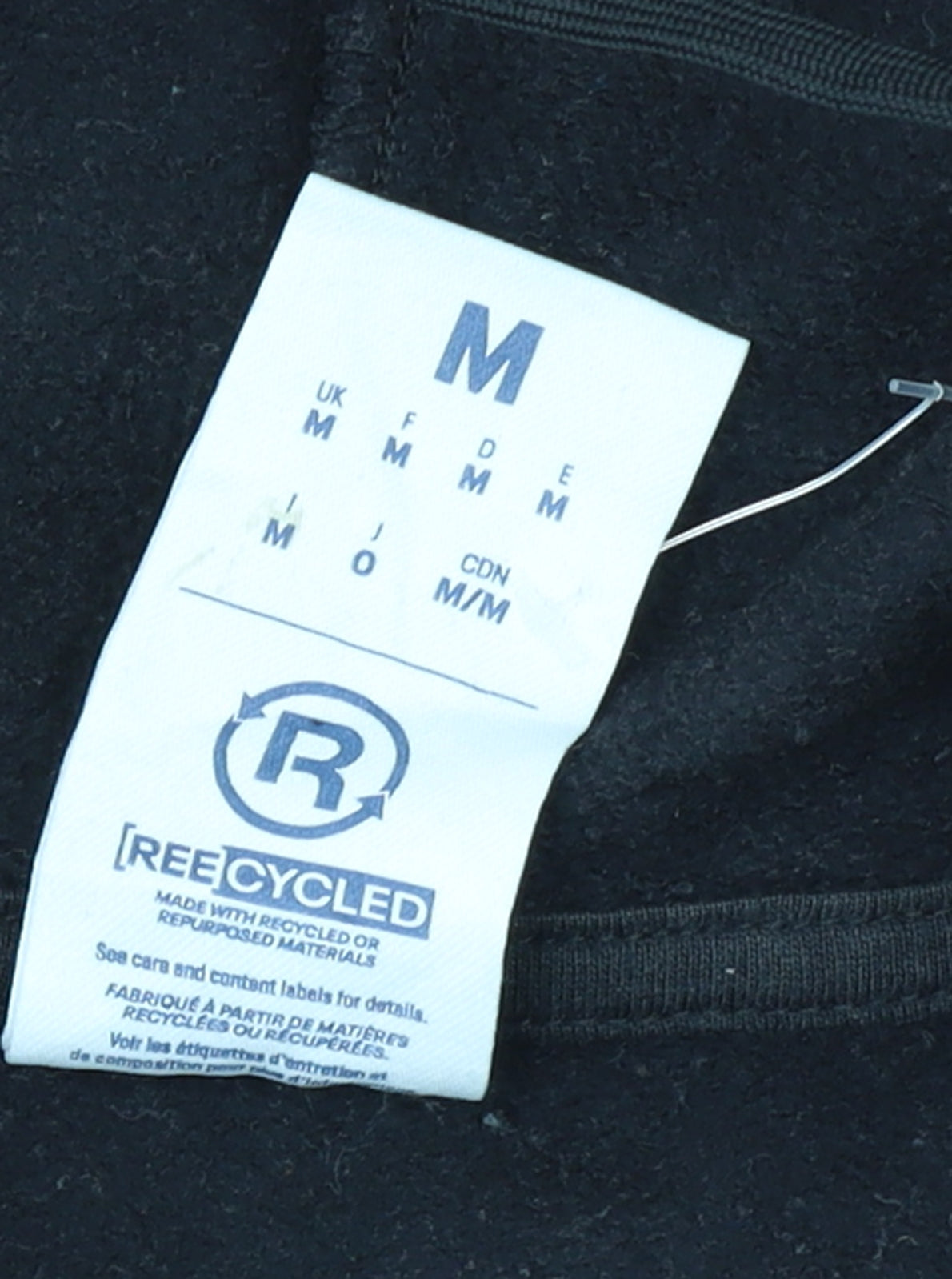 Reebok Men's Black Full Zip Hoodie M Sports Fleece Sweatshirt