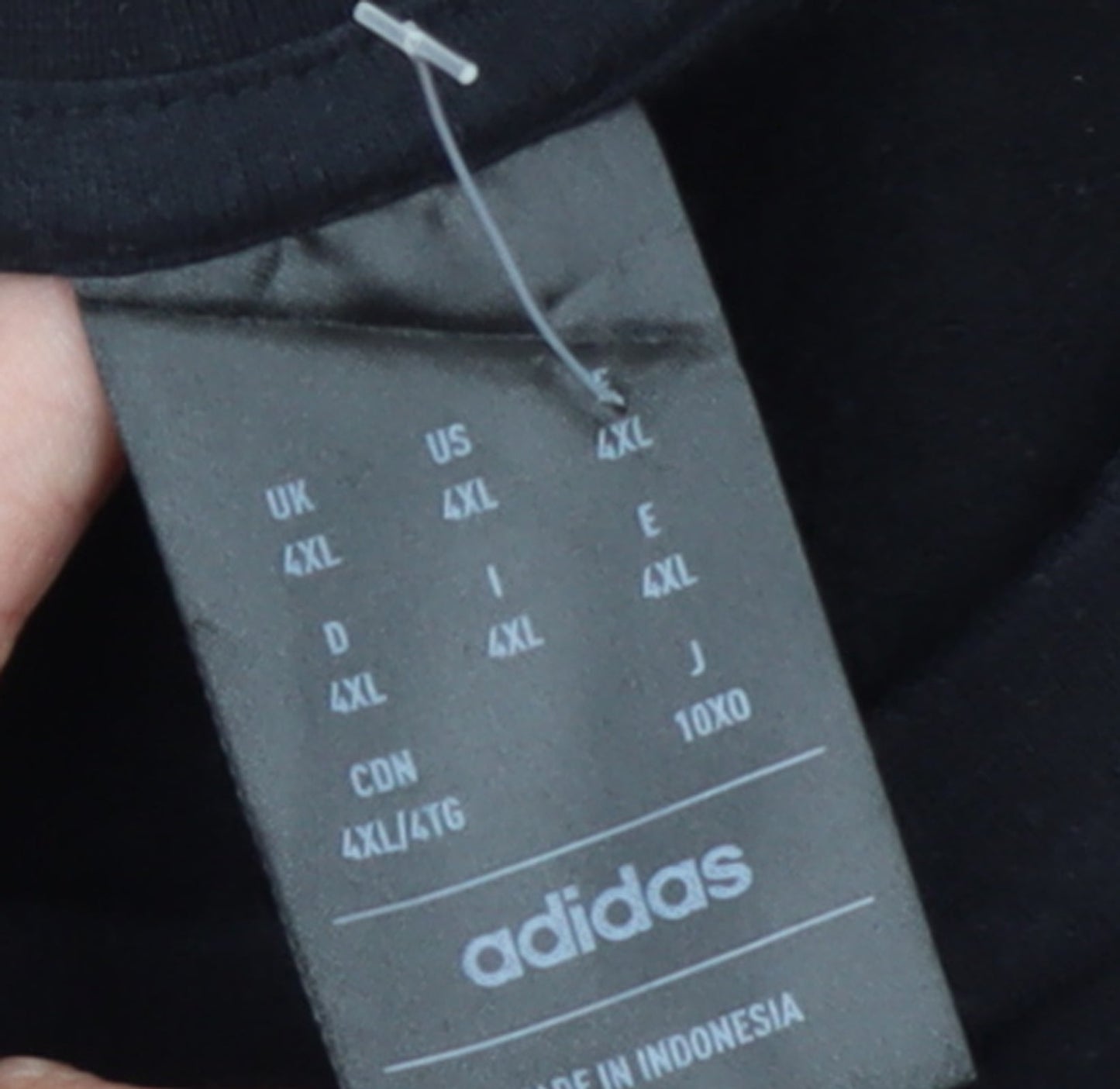 Adidas Mens Black 4XL Pullover Crew Neck Sweatshirt