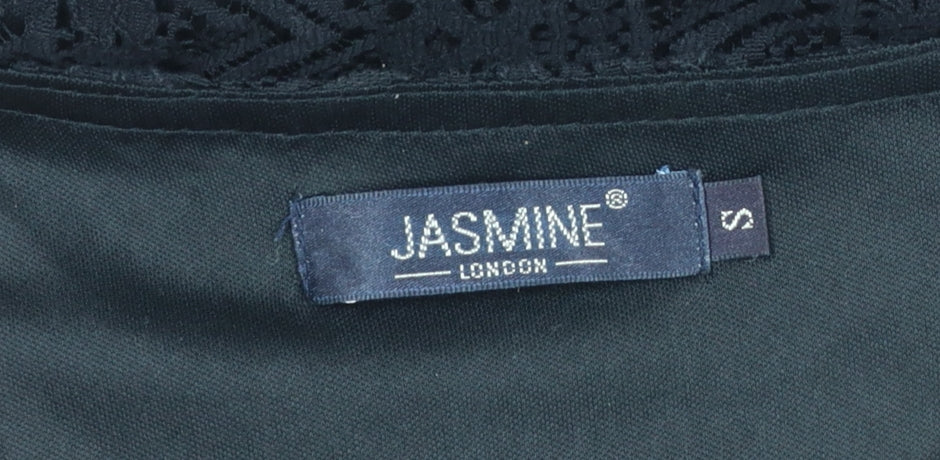 Jasmine London Women’s Black Lace Beaded Shift Dress Size S