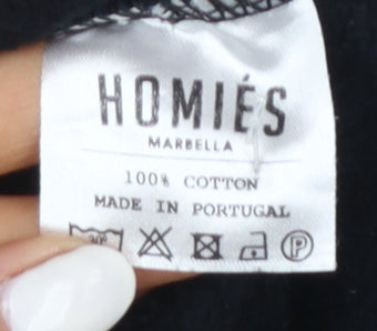 Homies Marbella Men's Black Pullover Hoodie M Graphic Fleece