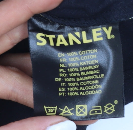 Stanley Workwear Men's Black Crew Neck Cotton Graphic T-Shirt XL