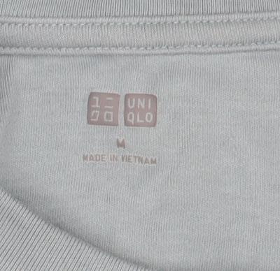 Uniqlo Women Blue Cotton Pullover Sweatshirt M Relaxed Fit