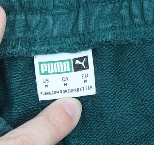 Puma Men's Green Jogger Sweatpants M Regular Fit