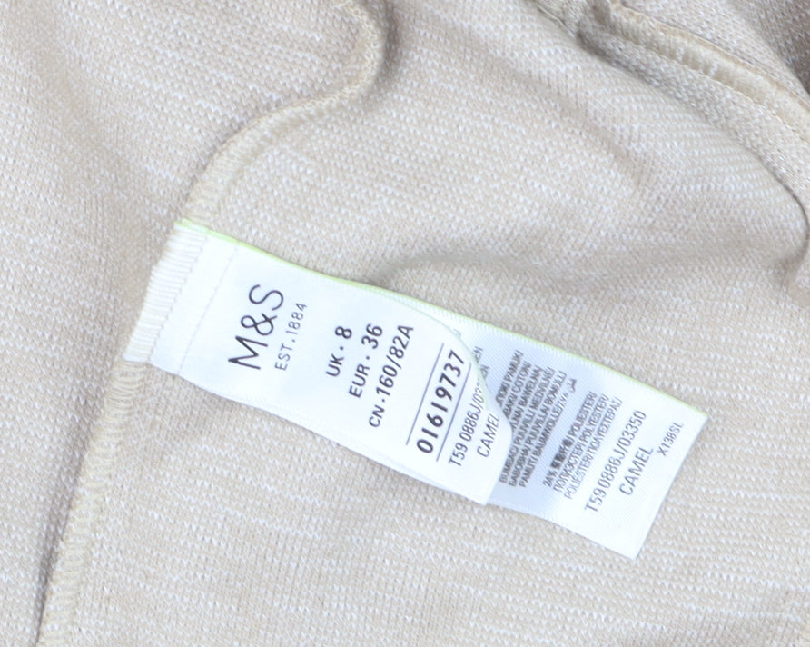 Marks & Spencer Women’s Beige Tailored Blazer UK 8