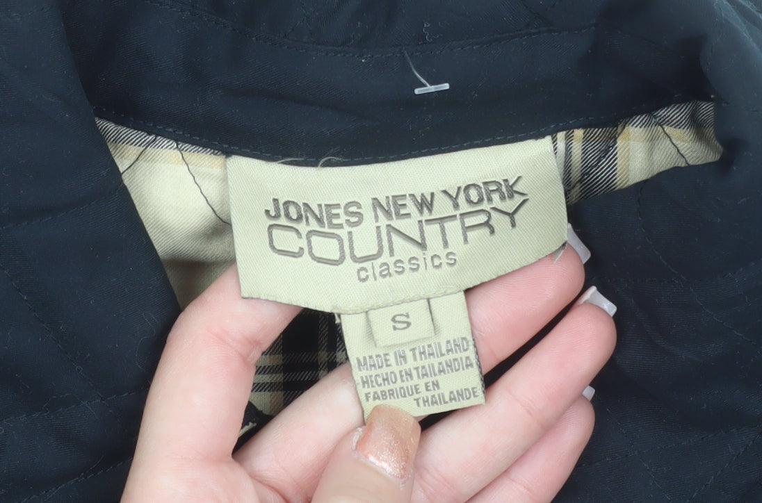 Jones New York Country Women’s Black Quilted Mid-Length Jacket S