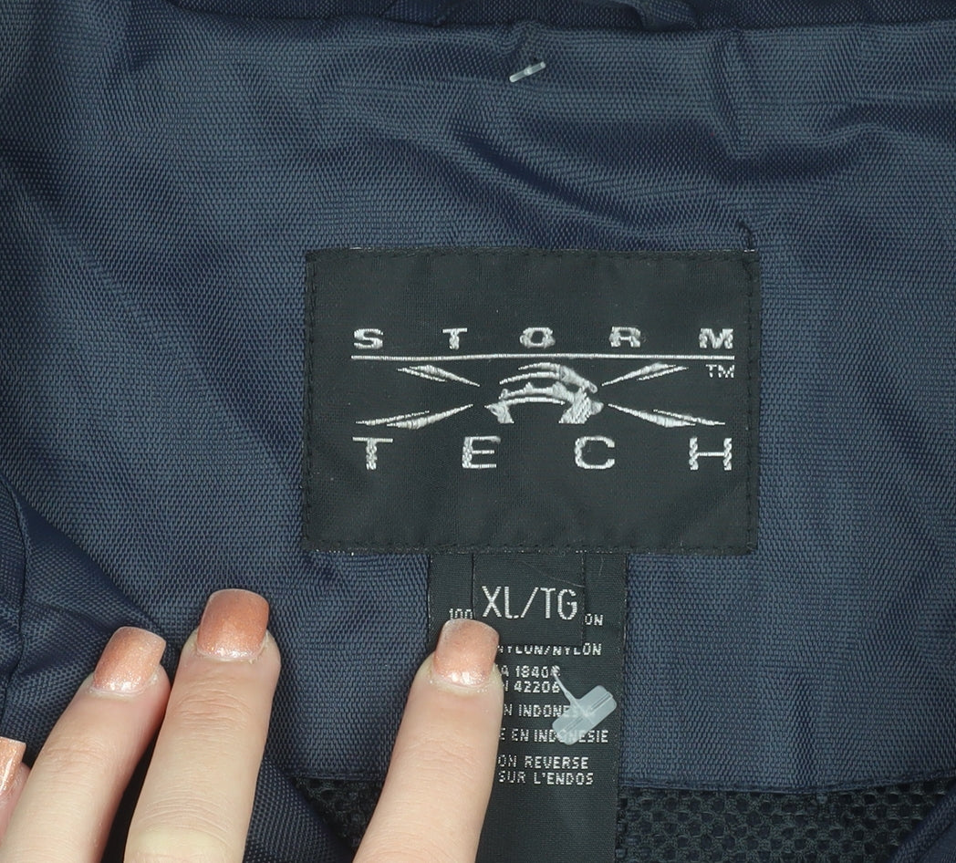 Stormtech Men's Navy XL Nylon Windbreaker Jacket with Pockets