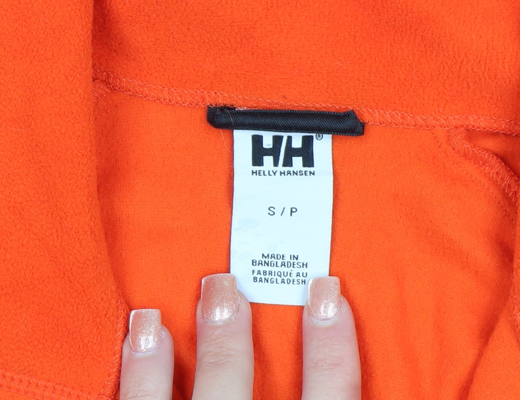 Helly Hansen Men's Orange Fleece 1/2 Zip Pullover Sweatshirt S