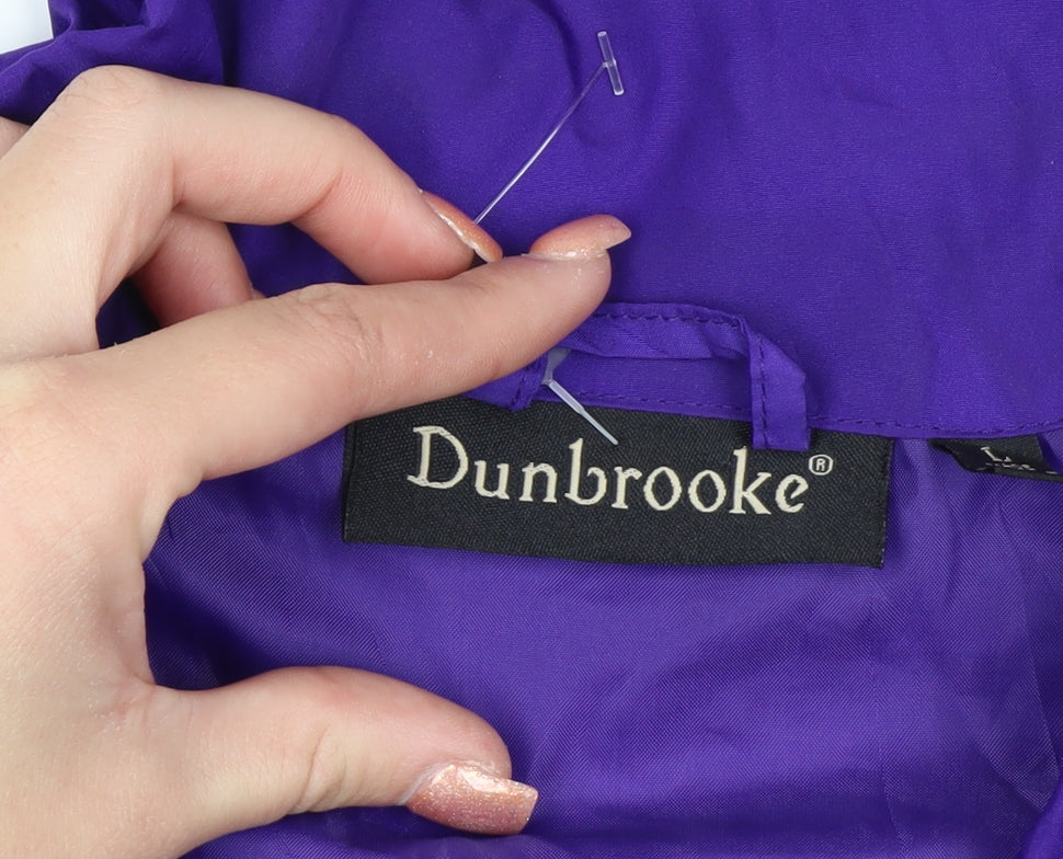 Dunbrooke Men’s Purple Windbreaker Jacket L American Football Style