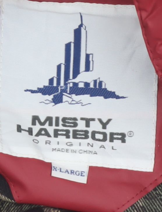 Misty Harbor Women Red XL Waterproof Hooded Rain Coat Jacket