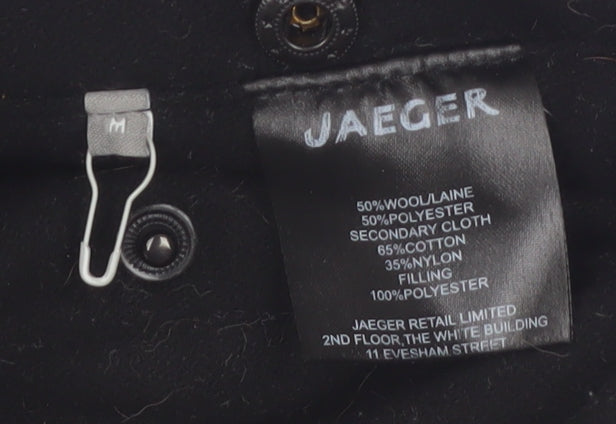 Jaeger Men's Blue Wool Blend Padded Waistcoat Size M