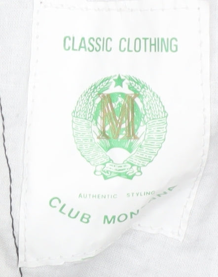 Club Montana Men's Black Corduroy Trousers Size 32/33
