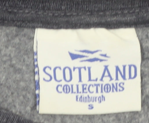 Scotland Collections Women's Grey Edinburgh Sweatshirt Small Cotton Blend