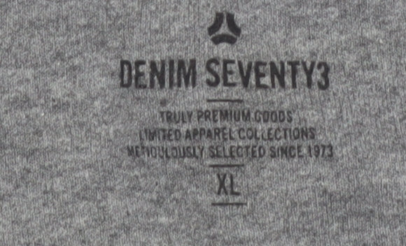 Denim Seventy3 Men’s Grey XL Pullover Graphic Sweatshirt
