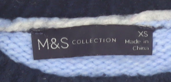 Marks & Spencer Women's Multicoloured XS Chunky Knit Pullover Jumper